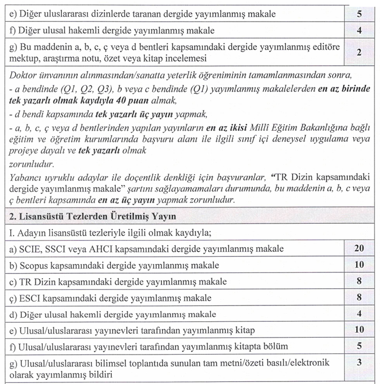 Yeni Doçentlik Kriterleri 2025: Kapsamlı Akademik Değerlendirme 5 Doçentlik Genel Kabul Şartları